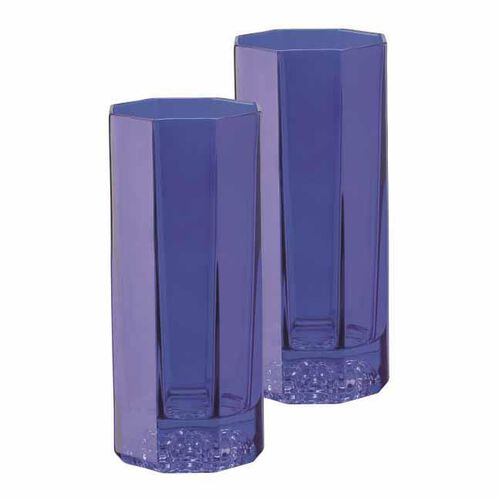 Versace Medusa Lumiere Rhapsody Long Drink Pair Blue