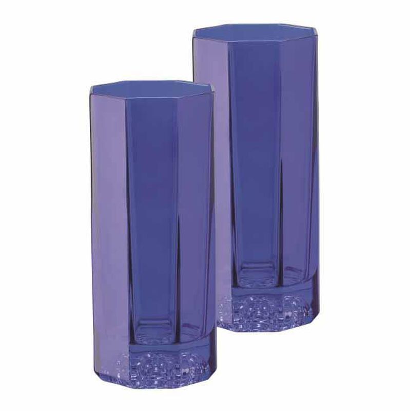 Versace Medusa Lumiere Rhapsody Long Drink Pair Blue image number 0