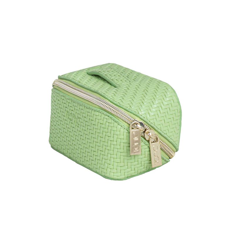 Tonic Herringbone Beauty Bag Small Pistachio image number 3