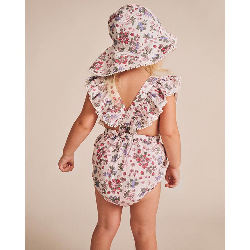 Huxbaby Strawberry Garden Playsuit image number 1