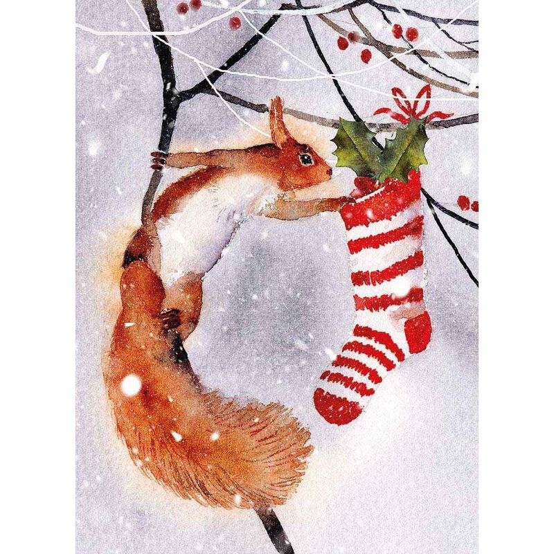 Museums & Galleries Checking The Stocking Christmas Card 8 Pack image number 0