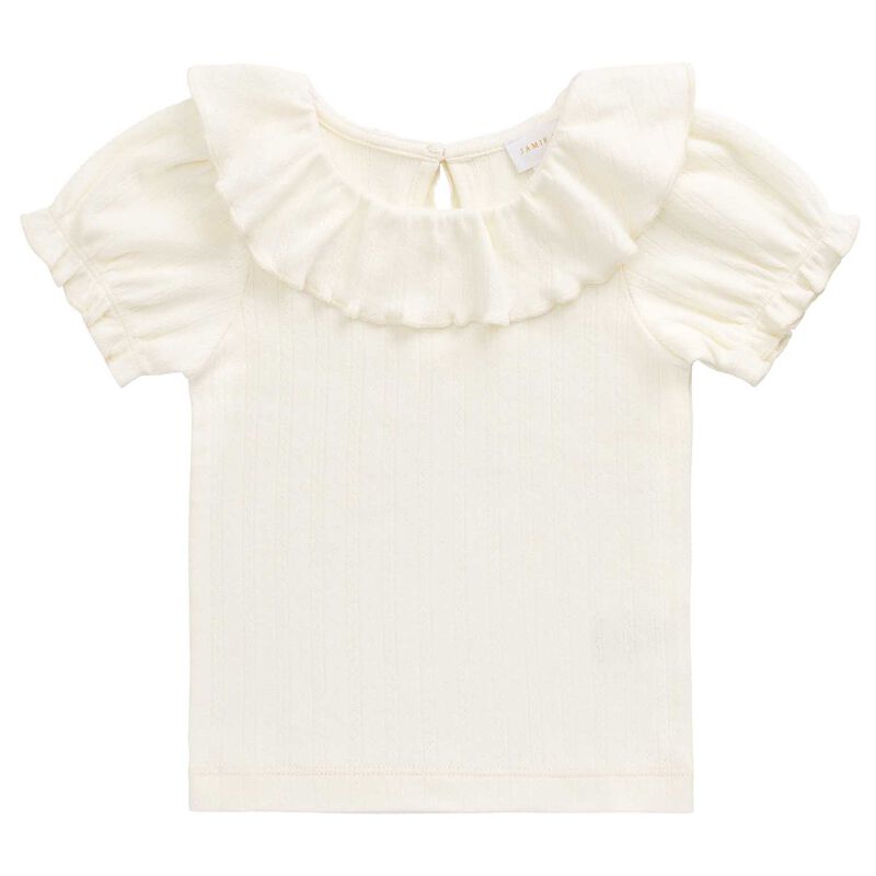 Jamie Kay Organic Cotton Pointelle Marlene Top 6M-2Y image number 0