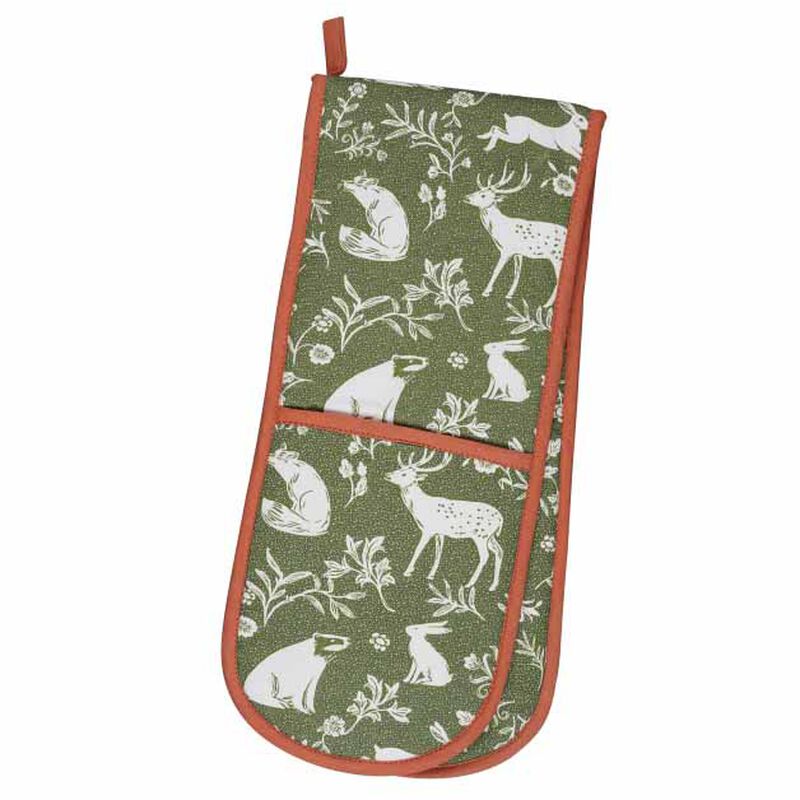 Ulster Weavers Forest Friends Sage Double Oven Glove image number 0