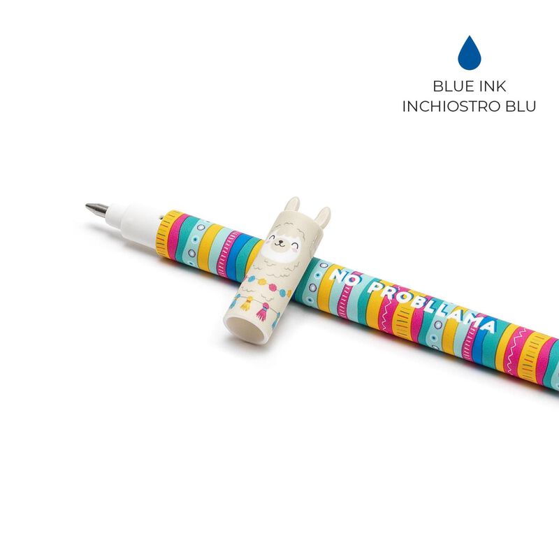 Legami Llama Erasable Pen - Blue Ink image number 1