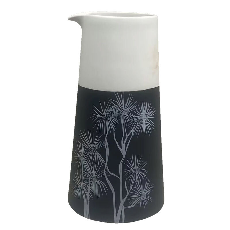 Jo Luping Ti Kouka White On Black Jug image number 0