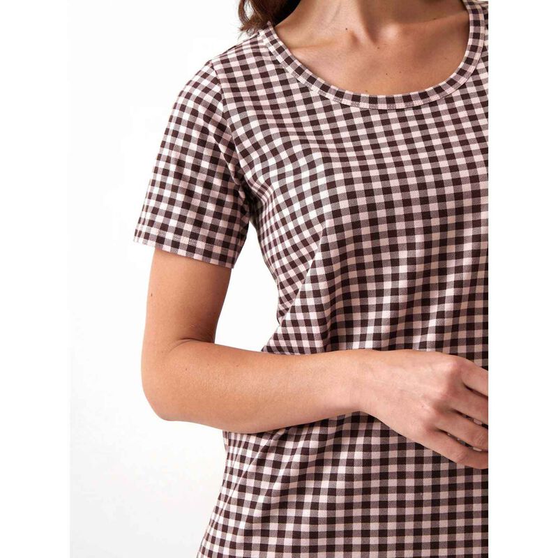 Wallace Cotton Kendra Organic Brushed Cotton Knit Tee Shirt Dress image number 2