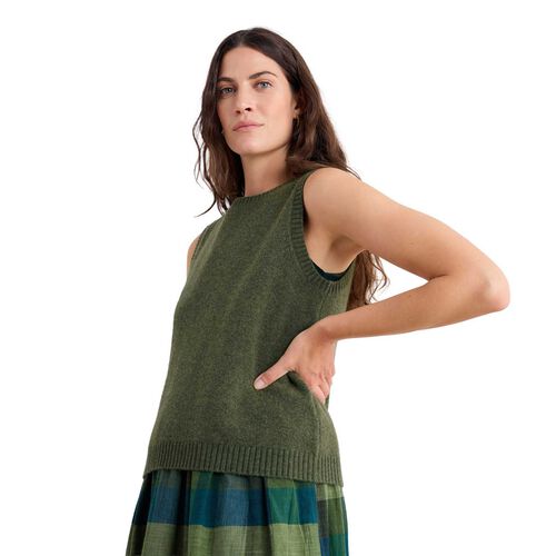 Seasalt Cornwall East View Vest Light Olive