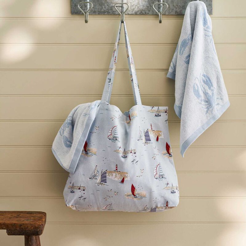 Sophie Allport Tote Bag Cotton Coastal Boats image number 2