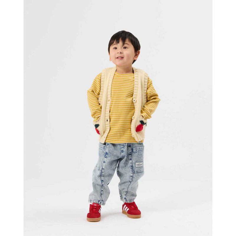 Goldie + Ace Apple Pocket Knit Vest 3-5Y image number 1