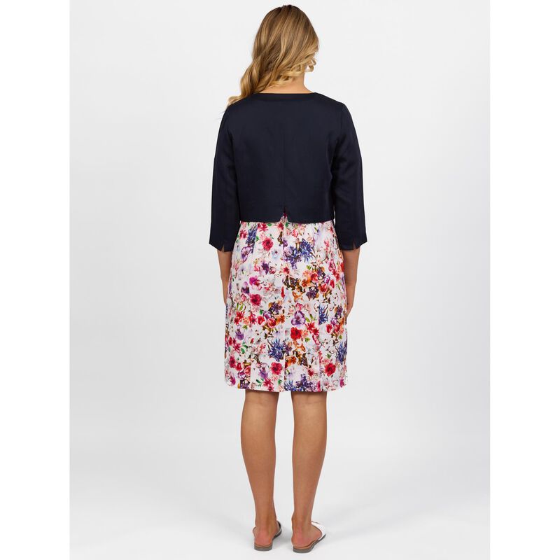 Vassalli 3/4 Sleeve Single Button Cropped Jacket image number 5