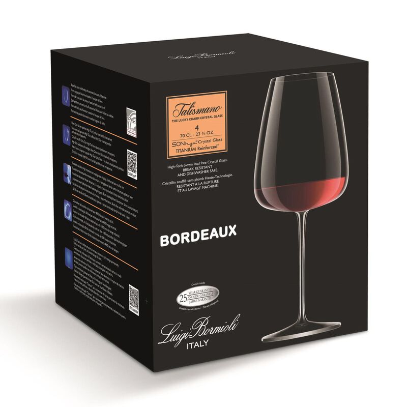 Luigi Bormioli Talismano Bordeaux Gift Box Of 4 700ml image number 1