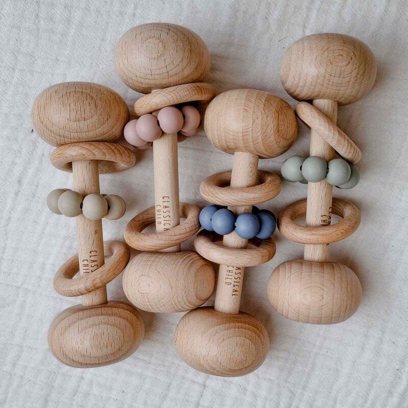 Classical Child Beech Rattle image number 1