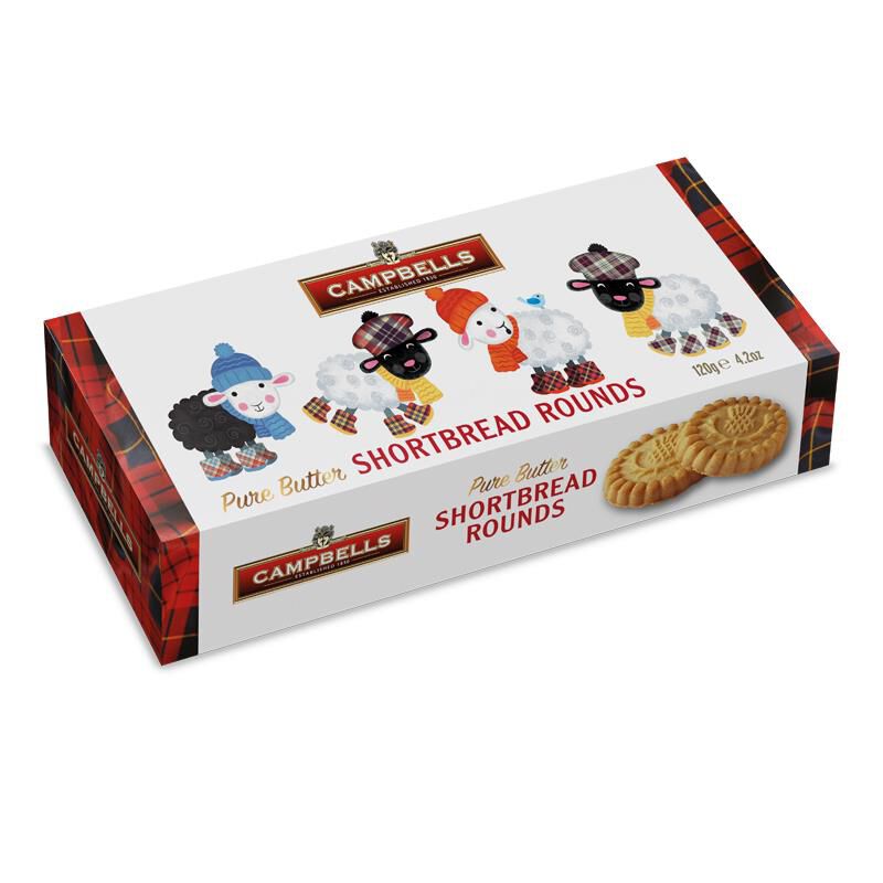 Campbells Sheep Shortbread Rounds Carton 120g image number 0