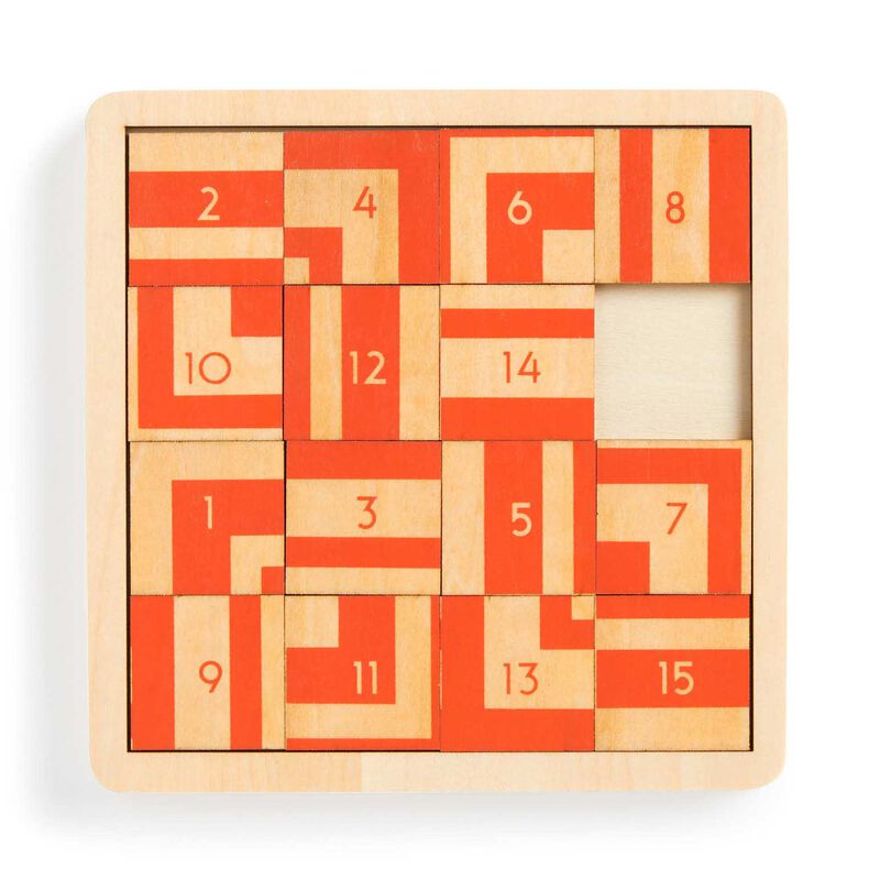 Galison Frank Lloyd Wright Imperial Hotel 2-in-1 Sliding Wood Puzzle image number 1