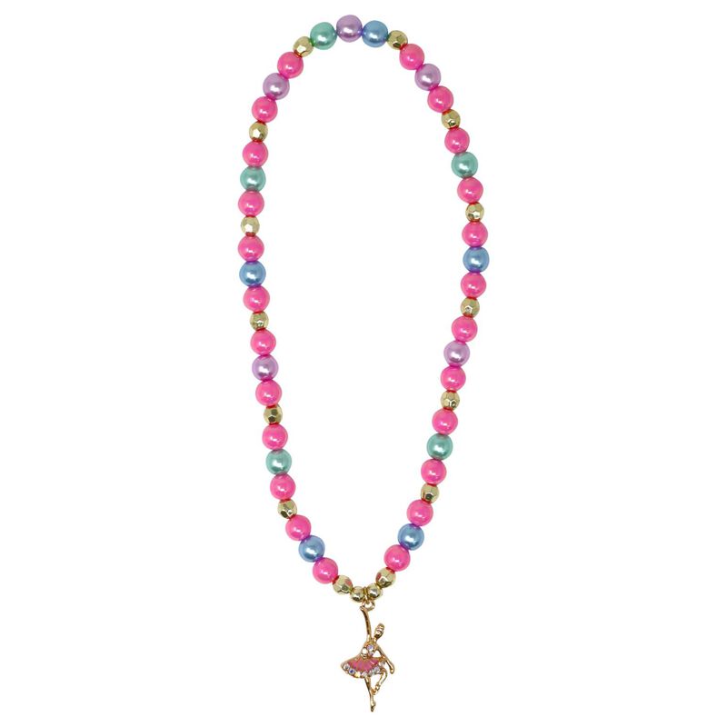 Pink Poppy Ballet Dance Necklace image number 0