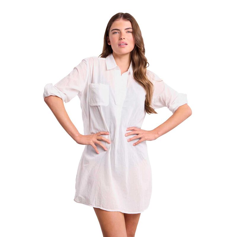 Sunseeker Basix Classic Painters Shirt - White image number 0