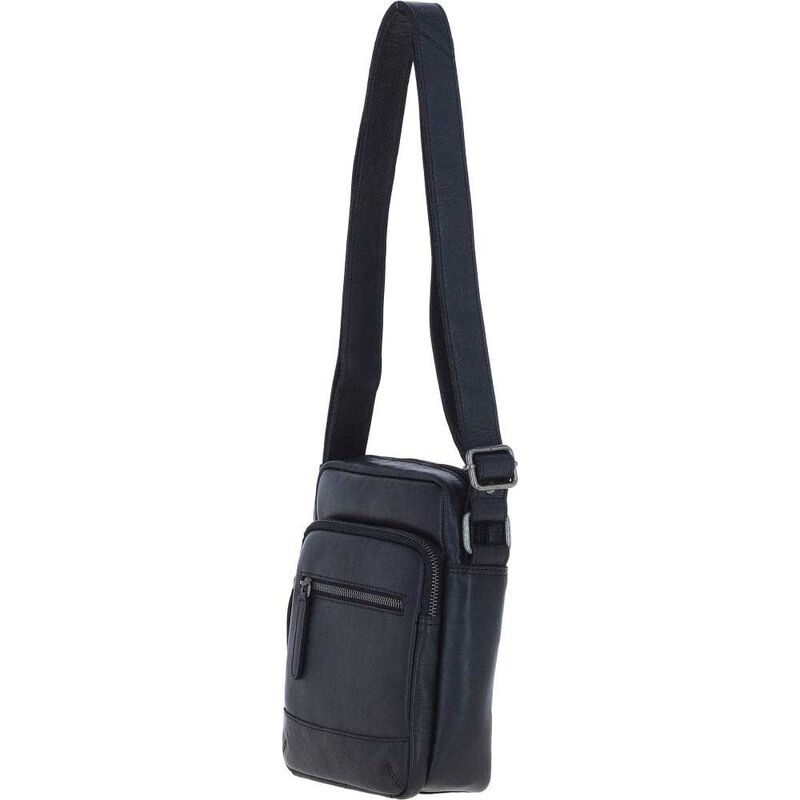 Ashwood Leather Men's Zip Crossbody Bag image number 1