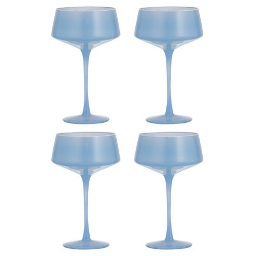 Ladelle Chelsea Sky Coupe Glass Set Of 4