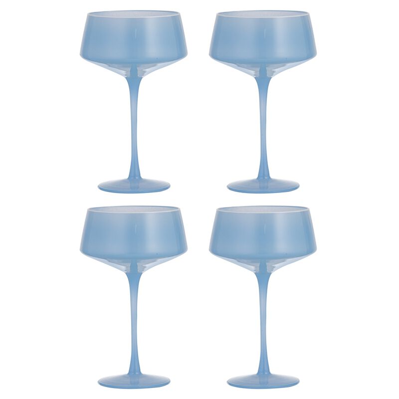 Ladelle Chelsea Sky Coupe Glass Set Of 4 image number 0