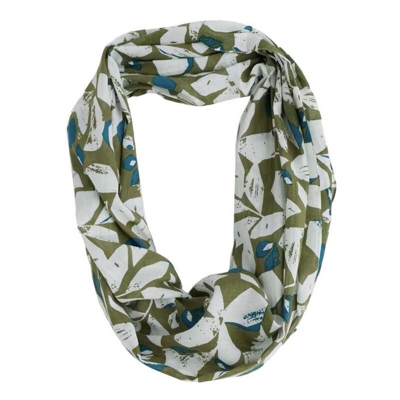 Seasalt Cornwall Summer Circle Scarf Headland Collage Dark Citron image number 0