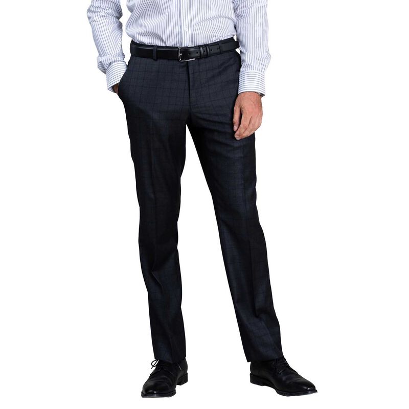 Rembrandt Lotus Charcoal Grey & Blue Check Trouser image number 0