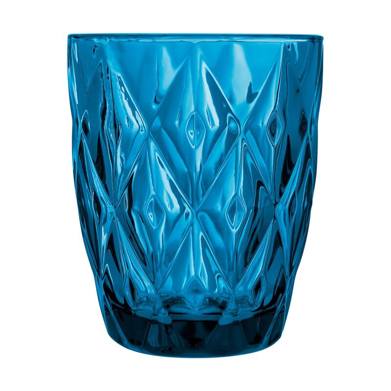 Casa Domani Deanna Double Old Fashion Glass 4Pc Blue Gift Boxed image number 2