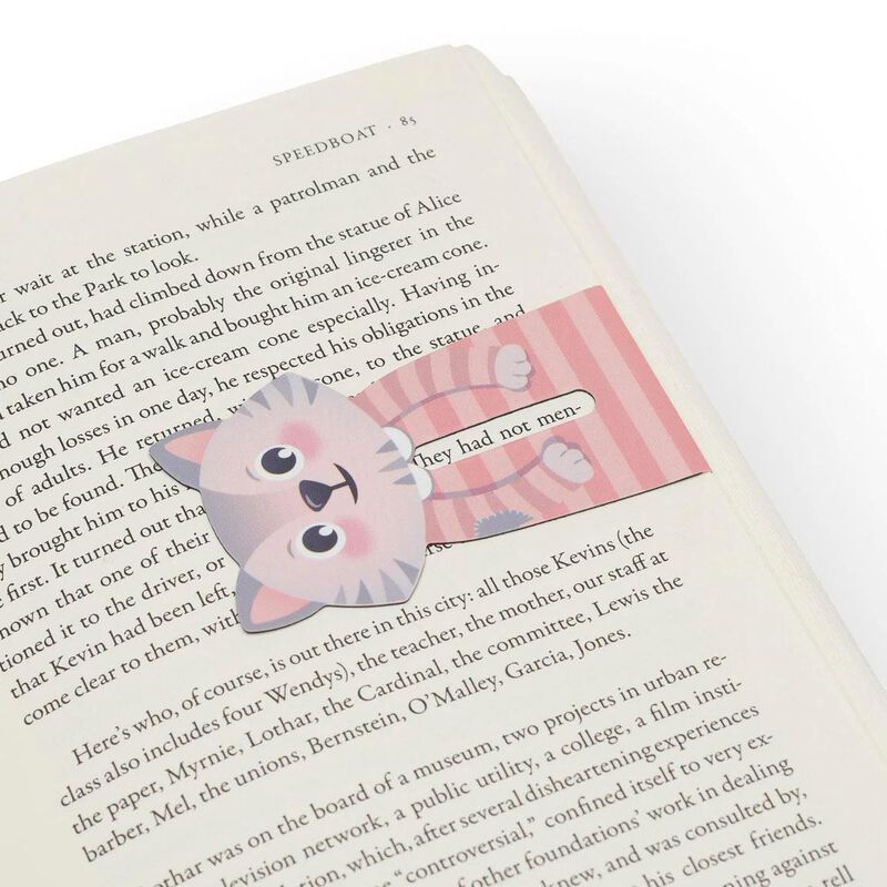 Thinking Gifts Line Marker Magnetic Bookmark Set of 2 - Cats image number 2