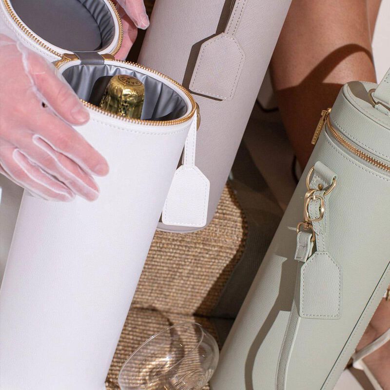 Stackers Champagne Bottle Bag Taupe image number 1