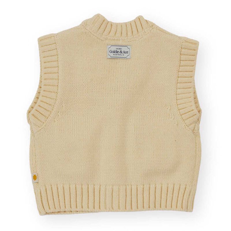 Goldie + Ace Apple Pocket Knit Vest 1-2Y image number 2