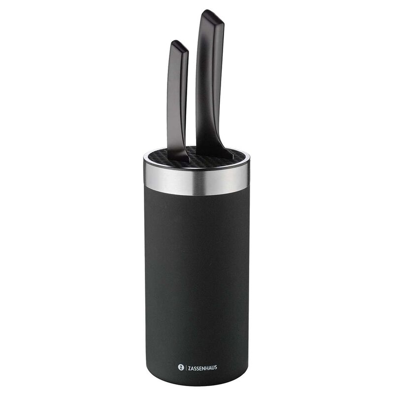 Zassenhaus Knife Block Round Black & Stainless 20cm image number 1