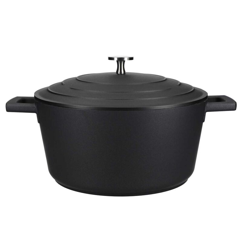 MasterCraft Cast Aluminium Casserole Dish Gift Boxed 16cm - Black image number 0