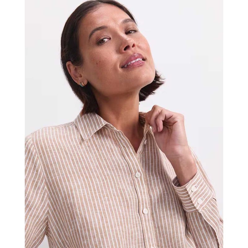 Sportscraft Dahlia Stripe Linen Shirt image number 2