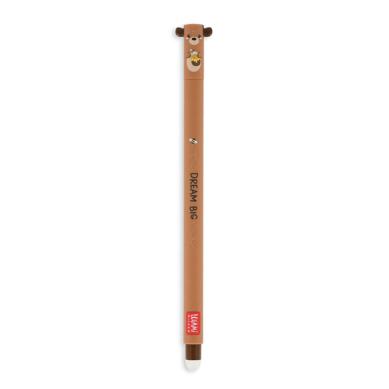 Legami Honey Pot Bear Erasable Gel Pen - Red Ink image number 0