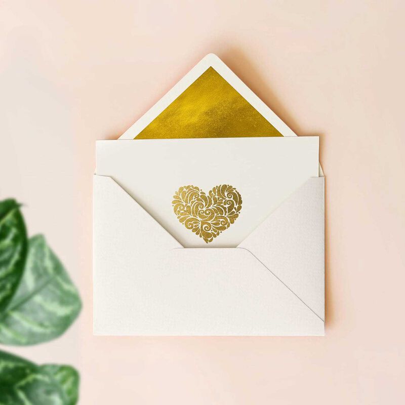 Image Gallery Heart Box 10 Monogram Deluxe Boxed Notecards image number 1