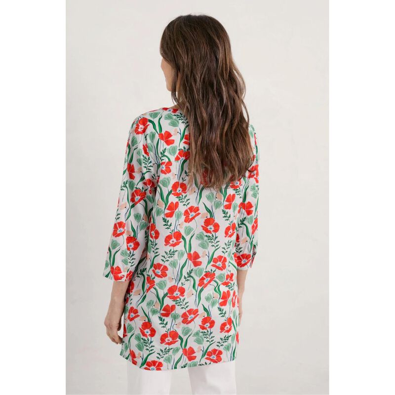Seasalt Cornwall Aventurier Tunic Crayon Poppy Heron image number 1