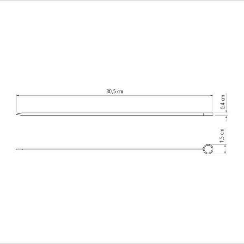 Tramontina Churrasco Skewer 30cm 6 Piece Set image number 2
