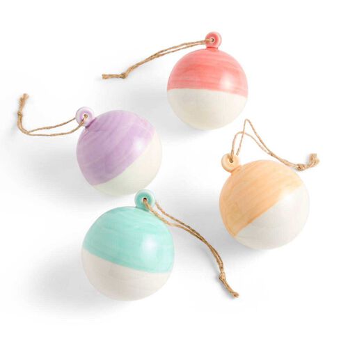 Royal Doulton 1815 Christmas Round Ornaments Set of 4