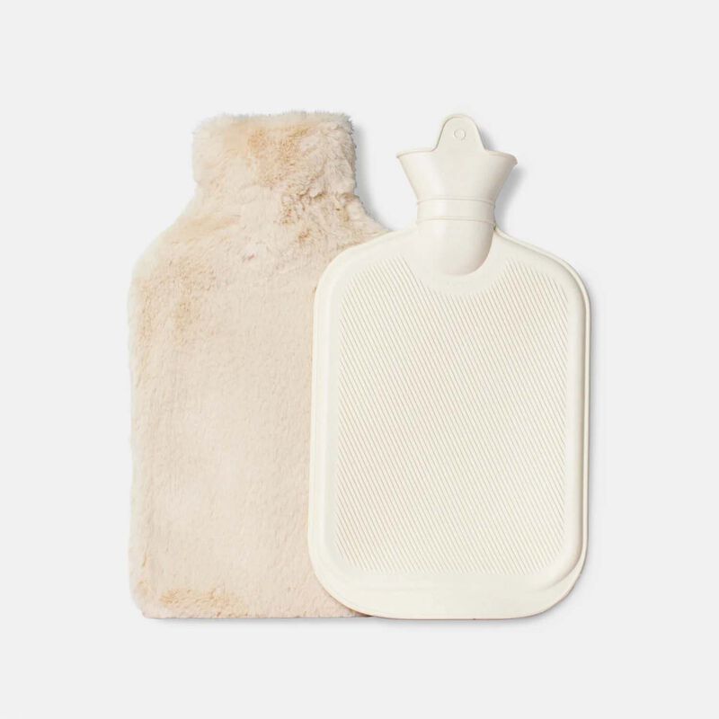 Tonic Deluxe Hot Water Bottle Caramel Cream image number 1