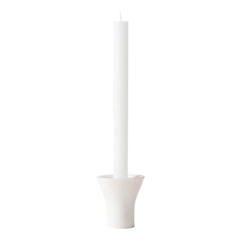Città Flare Candle Holder White 7.5x8cm
