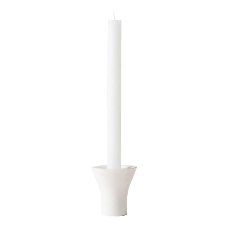 Città Flare Candle Holder White 7.5x8cm image number 0