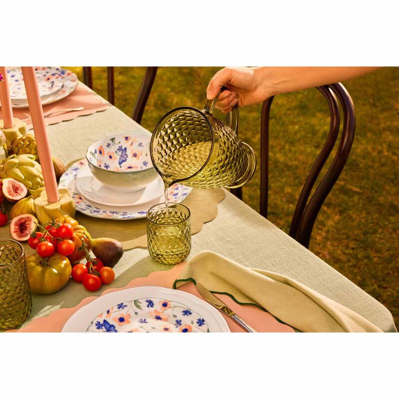 Casa Domani Caterina Double Old Fashion Glass 4Pc Green Gift Boxed image number 3