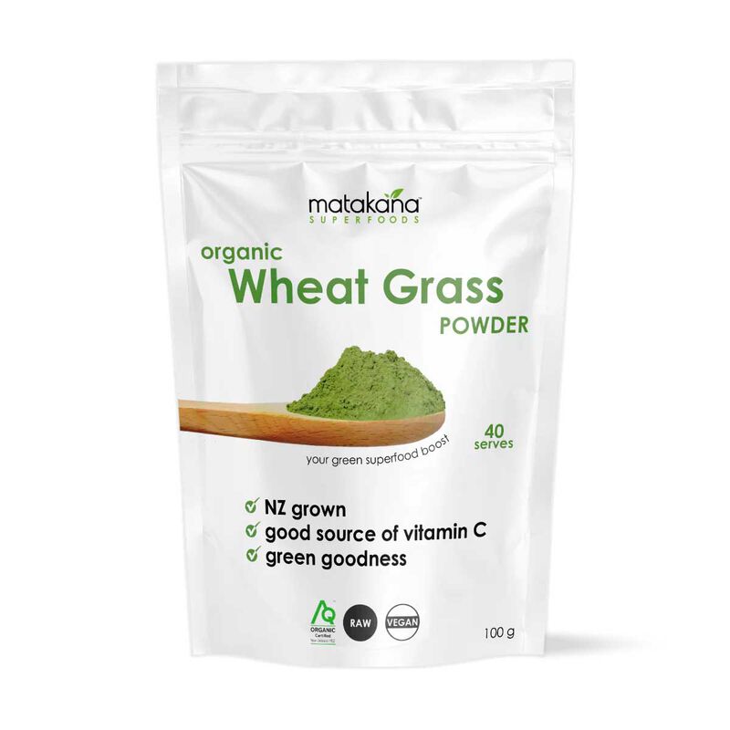 Matakana Superfoods Wheat Grass (Leaf) Organic Powder 100g image number 0