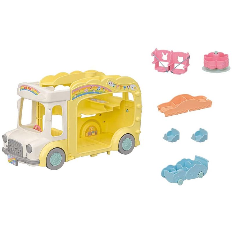 Sylvanian Families Rainbow Fun Nursery Bus image number 2