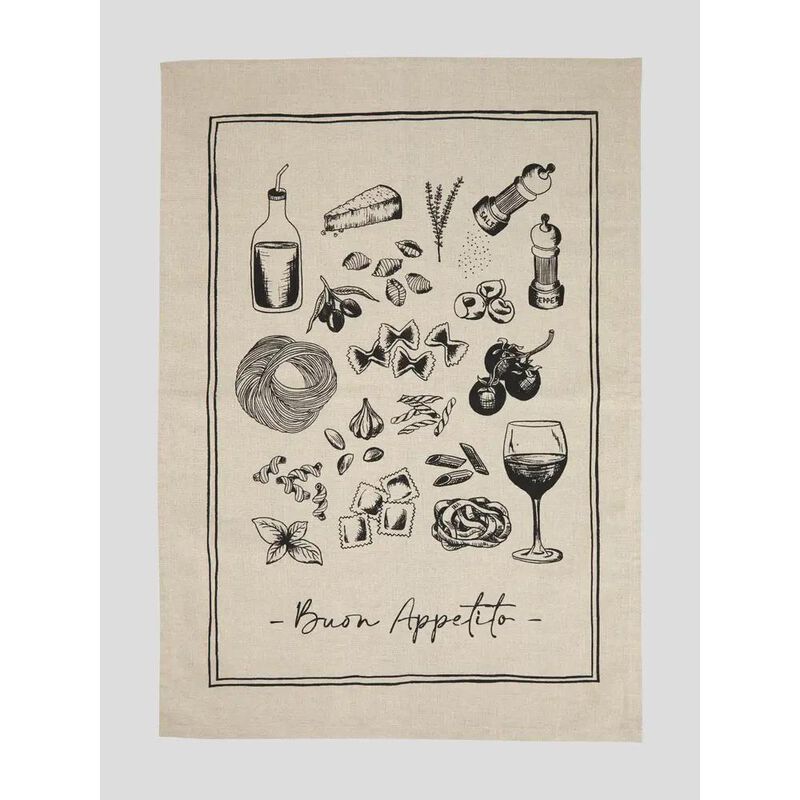 Wallace Cotton Al Dente Linen Tea Towel image number 1