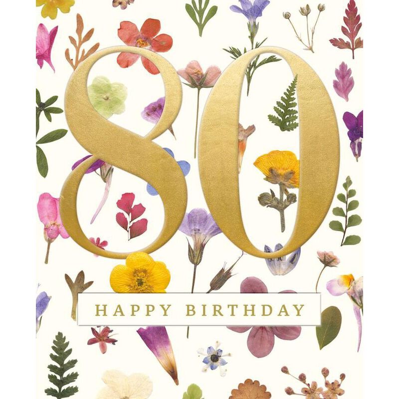Museums & Galleries 80 Happy Birthday Wild Meadow Card image number 0