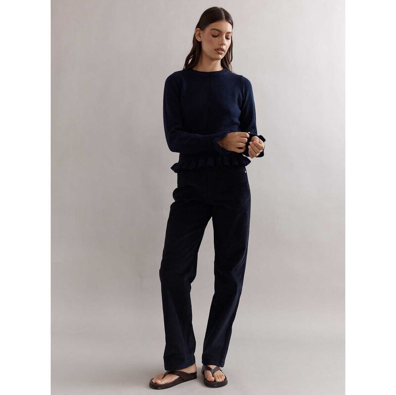 Caitlin Crisp Frilly Crop Crew image number 3