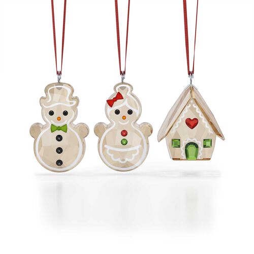 Swarovski Holiday Cheers Gingerbread Ornament Set