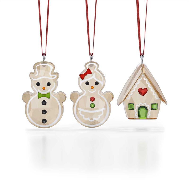 Swarovski Holiday Cheers Gingerbread Ornament Set image number 0