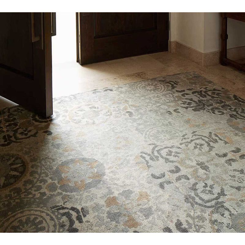 Pottery Barn Talia Printed Rug 152x244cm Gray Multi image number 2