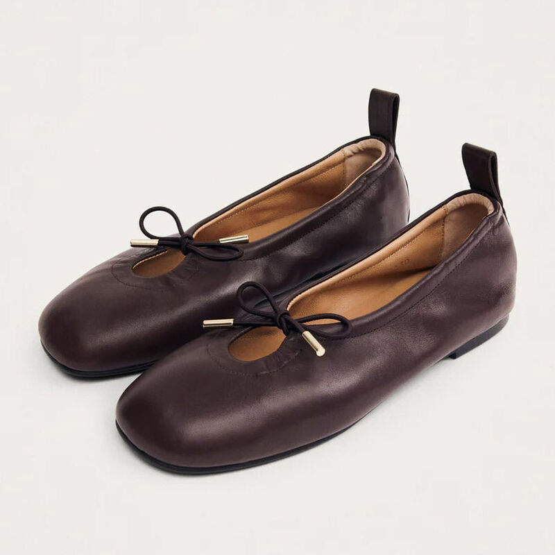 Alohas Rosalind Leather Ballet Flats image number 3